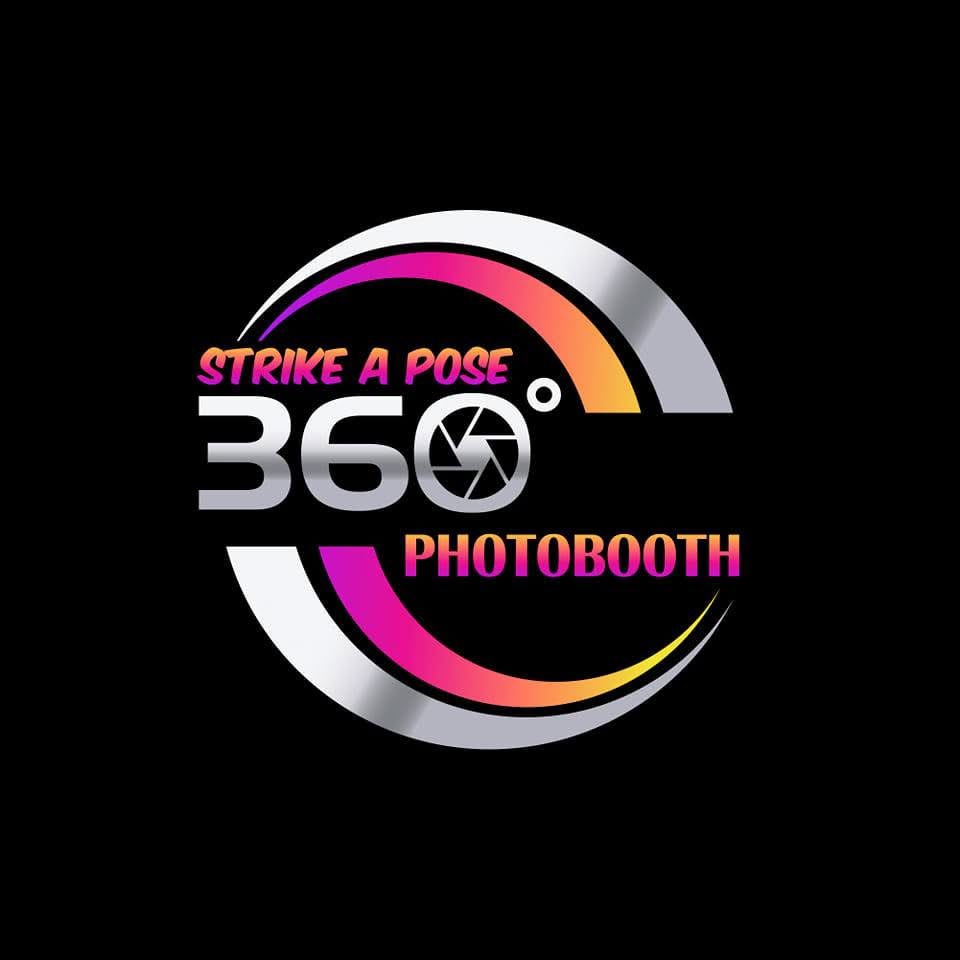 Logo of 360 Photobooth with colorful circular design.